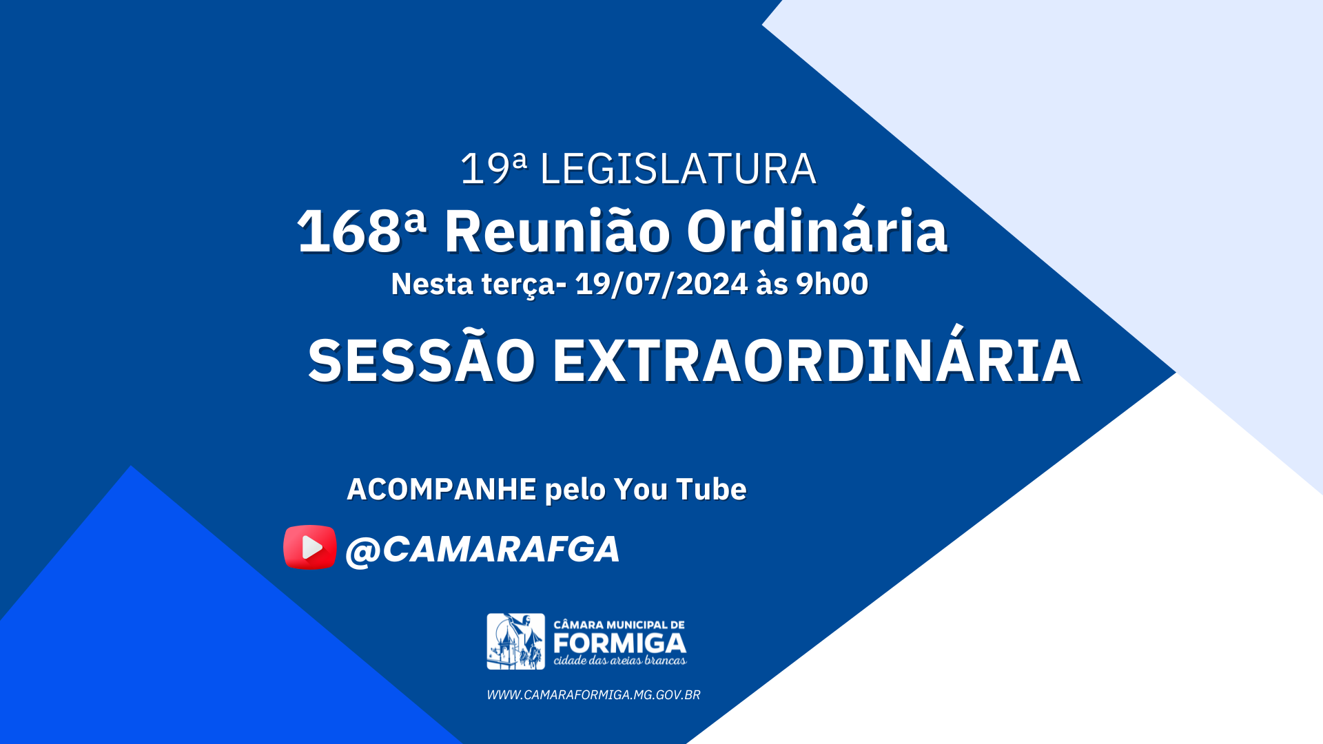 Reunião Extraordinária acontece nesta terça-feira, 29/07